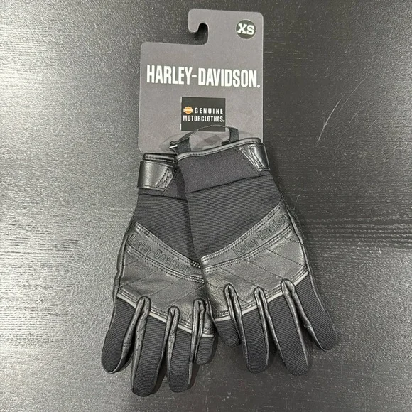 Harley-Davidson Women's Navigator Mixed Media Full-Finger Gloves - XS